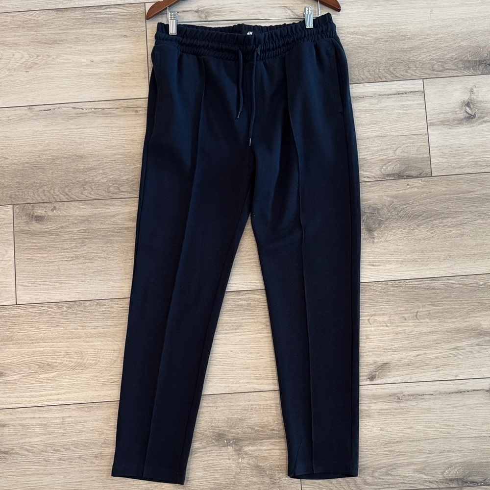 H&M black Drawstring Tapered Joggers